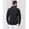 image:imageCOOFANDY Mens Casual Button Down Shirts Long Sleeve Untucked Shirts Vintage Denim Dress ShirtGreytextured