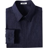 image:imageCOOFANDY Mens Casual Button Down Shirts Long Sleeve Untucked Shirts Vintage Denim Dress ShirtUltramarine Bluetextured