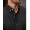 image:imageCOOFANDY Mens Cotton Oxford Shirt Long Sleeve Dress Shirt Button Down Work Casual Shirts with PocketBlack