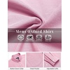 image:imageCOOFANDY Mens Cotton Oxford Shirt Long Sleeve Dress Shirt Button Down Work Casual Shirts with PocketPink