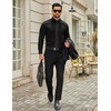 image:imageCOOFANDY Mens Dress Shirts Long Sleeve Button Down Shirts Regular Fit Business Casual ShirtsBlack