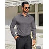 image:imageCOOFANDY Mens Dress Shirts Long Sleeve Button Down Shirts Regular Fit Business Casual ShirtsDark Gray