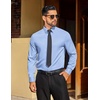 image:imageCOOFANDY Mens Dress Shirts Long Sleeve Button Down Shirts Regular Fit Business Casual ShirtsLight Blue