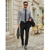 image:imageCOOFANDY Mens Dress Shirts Long Sleeve Button Down Shirts Regular Fit Business Casual ShirtsLight Gray