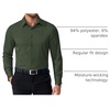 image:imageCOOFANDY Mens Dress Shirts Long Sleeve Button Down Shirts Regular Fit Business Casual ShirtsOlive Green