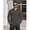 image:imageCOOFANDY Mens Dress Shirts Long Sleeve Button Down Shirts Regular Fit Business Casual ShirtsOlive Green