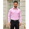 image:imageCOOFANDY Mens Dress Shirts Long Sleeve Button Down Shirts Regular Fit Business Casual ShirtsPink