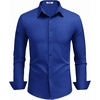 image:imageCOOFANDY Mens Dress Shirts Long Sleeve Button Down Shirts Regular Fit Business Casual ShirtsRoyal Blue