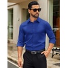 image:imageCOOFANDY Mens Dress Shirts Long Sleeve Button Down Shirts Regular Fit Business Casual ShirtsRoyal Blue