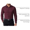 image:imageCOOFANDY Mens Dress Shirts Long Sleeve Button Down Shirts Regular Fit Business Casual ShirtsWine Red