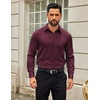 image:imageCOOFANDY Mens Dress Shirts Long Sleeve Button Down Shirts Regular Fit Business Casual ShirtsWine Red