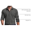 image:imageCOOFANDY Mens Dress Shirts Long Sleeve Casual Button Down Shirt Solid Regular Fit Formal Business ShirtsArmy Green