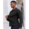 image:imageCOOFANDY Mens Dress Shirts Long Sleeve Casual Button Down Shirt Solid Regular Fit Formal Business ShirtsBlack