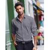 image:imageCOOFANDY Mens Dress Shirts Long Sleeve Casual Button Down Shirt Solid Regular Fit Formal Business ShirtsDark Grey