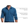 image:imageCOOFANDY Mens Dress Shirts Long Sleeve Casual Button Down Shirt Solid Regular Fit Formal Business ShirtsOcean Blue