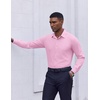 image:imageCOOFANDY Mens Dress Shirts Long Sleeve Casual Button Down Shirt Solid Regular Fit Formal Business ShirtsPink