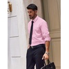 image:imageCOOFANDY Mens Dress Shirts Long Sleeve Casual Button Down Shirt Solid Regular Fit Formal Business ShirtsPink