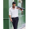 image:imageCOOFANDY Mens Dress Shirts Long Sleeve Casual Button Down Shirt Solid Regular Fit Formal Business ShirtsWhite