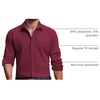 image:imageCOOFANDY Mens Dress Shirts Long Sleeve Casual Button Down Shirt Solid Regular Fit Formal Business ShirtsWine Red