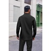 image:imageCOOFANDY Mens Dress Shirts Long Sleeve Stain Shield Button Down Shirt Regular Fit Formal Business Wedding ShirtsBlack