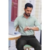 image:imageCOOFANDY Mens Dress Shirts Long Sleeve Stain Shield Button Down Shirt Regular Fit Formal Business Wedding ShirtsLight Green