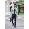 image:imageCOOFANDY Mens Dress Shirts Long Sleeve Stain Shield Button Down Shirt Regular Fit Formal Business Wedding ShirtsLight Green