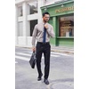 image:imageCOOFANDY Mens Dress Shirts Long Sleeve Stain Shield Button Down Shirt Regular Fit Formal Business Wedding ShirtsLight Grey