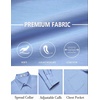 image:imageCOOFANDY Mens Dress Shirts Untucked Long Sleeve Button Down Denim Shirt Stretch Business Casual ShirtsBlue