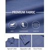image:imageCOOFANDY Mens Dress Shirts Untucked Long Sleeve Button Down Denim Shirt Stretch Business Casual ShirtsDeep Blue