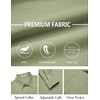 image:imageCOOFANDY Mens Dress Shirts Untucked Long Sleeve Button Down Denim Shirt Stretch Business Casual ShirtsLight Green