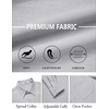 image:imageCOOFANDY Mens Dress Shirts Untucked Long Sleeve Button Down Denim Shirt Stretch Business Casual ShirtsLight Grey