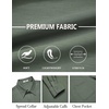 image:imageCOOFANDY Mens Dress Shirts Untucked Long Sleeve Button Down Denim Shirt Stretch Business Casual ShirtsOlive Green