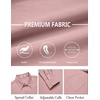 image:imageCOOFANDY Mens Dress Shirts Untucked Long Sleeve Button Down Denim Shirt Stretch Business Casual ShirtsPink