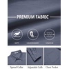 image:imageCOOFANDY Mens Dress Shirts Untucked Long Sleeve Button Down Denim Shirt Stretch Business Casual ShirtsStone Blue