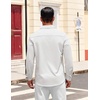 image:imageCOOFANDY Mens Dress Shirts Untucked Long Sleeve Button Down Denim Shirt Stretch Business Casual ShirtsWhite