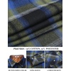 image:imageCOOFANDY Mens Fall Plaid Button Down Shirt Long Sleeve Casual Cowboy Work Shirts Lightweight Flannel Shirts Two PocketA Plaidgreen Blue Plaid