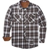image:imageCOOFANDY Mens Fall Plaid Button Down Shirt Long Sleeve Casual Cowboy Work Shirts Lightweight Flannel Shirts Two PocketPlaidbrown White Plaid