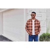 image:imageCOOFANDY Mens Flannel Plaid Shirts Long Sleeve Casual Button Down Cotton Shirt with PocketOrange Black Plaid