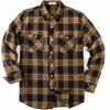 image:imageCOOFANDY Mens Flannel Plaid Shirts Long Sleeve Casual Button Down Shirt with PocketsBlack Brown