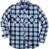 image:imageCOOFANDY Mens Flannel Plaid Shirts Long Sleeve Casual Button Down Shirt with PocketsBlue Black Plaid