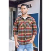 image:imageCOOFANDY Mens Flannel Plaid Shirts Long Sleeve Casual Button Down Shirt with PocketsBrown Red
