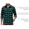 image:imageCOOFANDY Mens Flannel Plaid Shirts Long Sleeve Casual Button Down Shirt with PocketsGreen