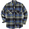 image:imageCOOFANDY Mens Flannel Plaid Shirts Long Sleeve Casual Button Down Shirt with PocketsGreen Blue  Black Plaid