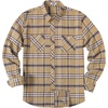 image:imageCOOFANDY Mens Flannel Plaid Shirts Long Sleeve Casual Button Down Shirt with PocketsKhaki