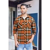 image:imageCOOFANDY Mens Flannel Plaid Shirts Long Sleeve Casual Button Down Shirt with PocketsOrange Green