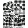 image:imageCOOFANDY Mens Flannel Plaid Shirts Long Sleeve Casual Button Down Shirt with PocketsWhite