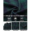 image:imageCOOFANDY Mens Flannel Shirts Long Sleeve Button Down Plaid Shirt Lightweight ShirtGreen  Blue