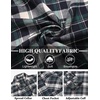image:imageCOOFANDY Mens Flannel Shirts Long Sleeve Button Down Plaid Shirt Lightweight ShirtNavy Blue  White