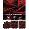 image:imageCOOFANDY Mens Flannel Shirts Long Sleeve Button Down Plaid Shirt Lightweight ShirtRed  Black
