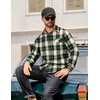 image:imageCOOFANDY Mens Flannel Shirts Long Sleeve Button Down Shirt Casual Shirts Work Shirts for MenGreen